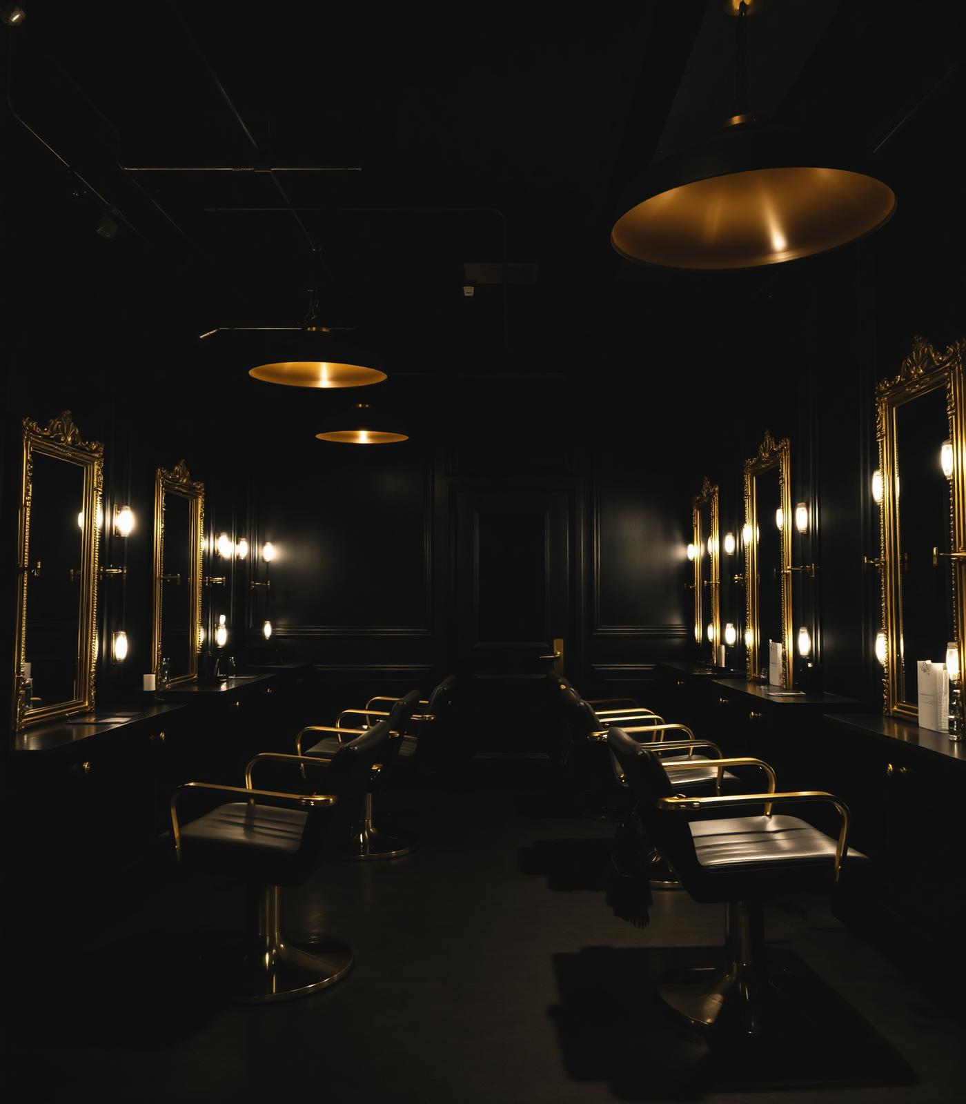 Moody After 8 salon interior